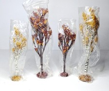 Department 56 Autumn Two Maple Trees & Two Birch Trees Set of 4 Retired 2008 picture