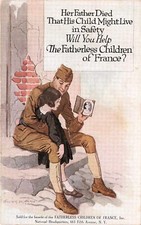 WWI Soldier Military Orphan Girl France Walter De Maris Weird Vtg Postcard E51 picture