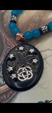 SALE Celtic Knot Crow Goddess Witchcraft Witch Protection Amulet Necklace Y19 picture