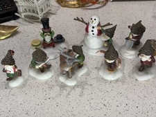 Lot of Dept 56 North Pole Woods Elves Tailored, Wizards— 8 items from 4 sets picture