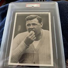 Babe Ruth Photo Eating Hot Dog PSA Graded  picture