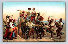 STENGEL Artist Leopold Robert Return from the Pilgrimage Postcard picture