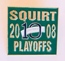 Squirt District 10 Playoffs 2010 Badge Pin Rare Vintage Baseball Softball (C6) picture