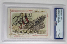 Robert Ballard signed autographed PSA DNA slabbed Allen & Ginter found Titanic picture
