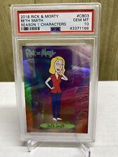 2018 Cryptozoic Rick and Morty Season 1 Characters Beth Smith PSA 10 GEM MT 0p3d picture