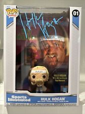 Hulk Hogan WWE Signed Sports Illustrated Cover 01 Funko Pop With Beckett COA. picture