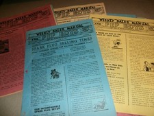 29 Vintage 1935 Pep Boys Weekly Sales Manual Employee Salesman Papers picture