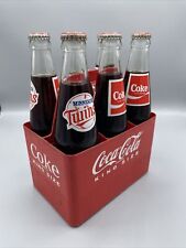 Set Of 6 ROD CAREW - MINNESOTA TWINS -  OLD COCA COLA BOTTLE - FULL W/ Case picture