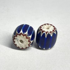 2 x 4 Layer Chevron Venetian Trade Beads picture