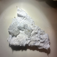 Rare White Palygorskite (MTN Leather) w/Quartz Metaline Falls District Oregon picture