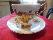Royal Imperial Bone China, England Cup & Saucer, Gold Leafing picture