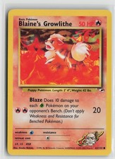 Blaine's Growlithe (62) Common Unlimited G1 062/132 NM picture
