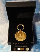 Carnival 50th Birthday KEYCHAIN Made from Handrails 1972 Mardi Gras Cruise Ship picture