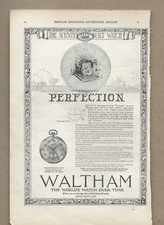 WALTHAM WATCH CO. MECHANICAL COLONIAL SERIES NO. 1420 RAISED GOLD FIGURE DIAL .1 picture