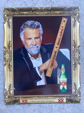 π₯ Dos Equis XX Tin Tacker Beer Sign Most Interesting Man Faux painting Bar Sign picture