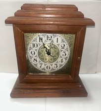 Vintage Baltimore County Public Schools Wood Tech Mantel Clock - As Is Craft picture