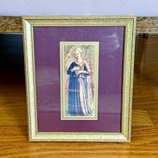 Vintage Fra Angelico Angel Playing Lute Framed Print Florentine Renaissance Art picture