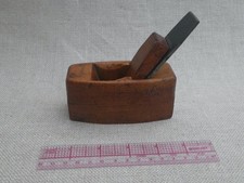 Antique Mini Boxwood Smoothing Plane Unknown Maker picture
