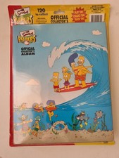 The Simpsons Pickers Official Collector Album 2002 Complete and extras with card picture