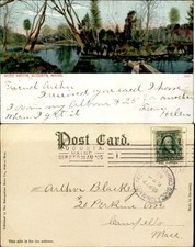 Bond Brook Augusta Maine ME UDB mailed 1905 picture