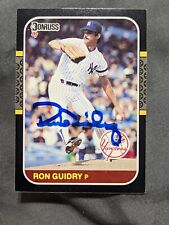 RON GUIDRY AUTOGRAPH SIGNED 1987 Donruss Card New York YANKEES  picture