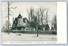 1940 Lancaster Pennsylvania PA Vintage Postcard Williamson's Residence Wheatland picture