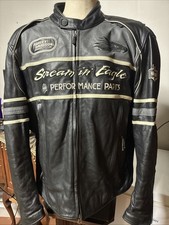Harley-Davidson Screamin Eagle Thunder Valley Leather Jacket Men 2XL  Armor EUC picture