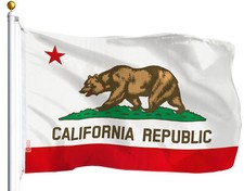 3βx5 Polyester CALIFORNIA STATE FLAG CA USA Bear Republic Outdoor Banner picture