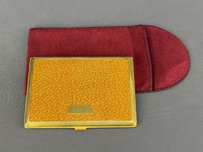 Vintage Evans Case Co. Enameled Gold-Tone Cigarette Case w/Pouch c. 1940's (J) picture