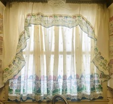 Lenox Village Curtains Vintage Extremely Rare Retired picture