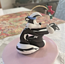 Pepe Le Pew and Penelope Hallmark Ornament 1998 Vintage Looney Tunes picture