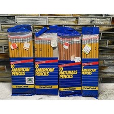 Lot Of Faber Castell American 10 Pencils Bonded No. 2 Lead Wood Vintage picture