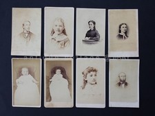 1881 LOT antique 8 TYLER FAMILY CDV PHOTO wilmington de phila pa salem nj kansas picture