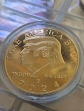 Rare 2024 US Donald Trump Coin President Gold Eagle Take America Back picture
