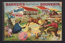 1901-1903 RARE BARKER'S LINIMENT KOMIC PICTURE  SOUVENIR BOOK COMPLETE SET 1-4 picture