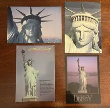 Lot of 4 Unposted Statue of Liberty NYC New York City Postcards picture