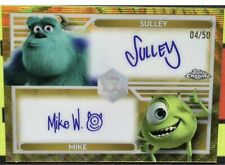 2023 Topps Chrome Disney 100yr  Sully & Mike Dual Auto Gold Wave /50 picture