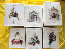 Hallmark Keepsake Christmas Ornament Lot of 6 Multicolor Hanging Holiday picture