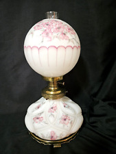EXQUISITE Vintage Cambridge Parlor Lamp 'Gone With the Wind' Style Hand Painted picture
