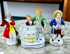 3 vtg porcelain Victorian figuriens Japan picture