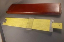 Vintage Pickett Metal Slide Rule Model N4-ES With Original Leather Case 1959 picture