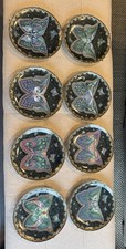 Bradford Exchange Enchanted Wings Oleg Gavrilov Butterfly Plates Full Set of 8 picture