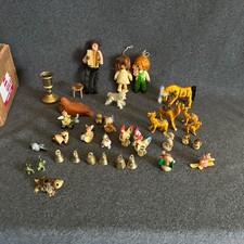 Large Collection Of Vintage Knick Knack Minatures Ceramic, Wood, Plastic Lot picture