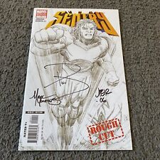 THE SENTRY #1 Special Edition Rough Cut  One Shot  SKETCH VARIANT  2005 Signed picture