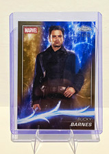Topps 2025 Chrome Marvel Studios Serial 14/50 Bucky Barnes Gold Refractor picture