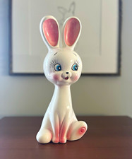  Vintage Big-Eye Ceramic Bunny Bank  picture