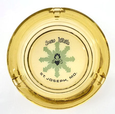 Vintage Glass Marketing Ashtray / Snow White Drive-In / St. Joseph Missouri MO picture