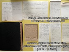 Vintage 1900’s Teachers Bible With Many Written Notes Eugene Thompson - Nebraska picture