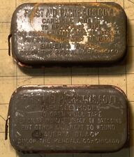 Pair Of WW2 First Aid Kits Still Sealed ￼Carlisle Model ￼Kendall Co. INV-AT04 picture