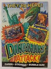 1988 Topps Dinosaurs Attack Folded Window Display Poster  picture